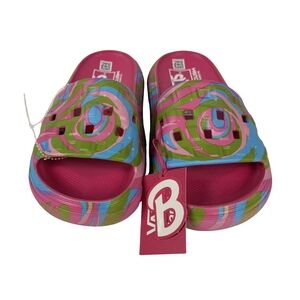 NWOB Vans x Barbie VR3Cush Slide-On Sandals Trippy Pink Women’s 7 Rare